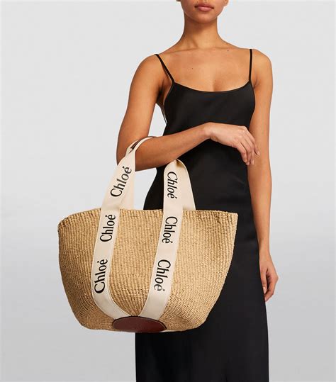 chloé woody large basket bag